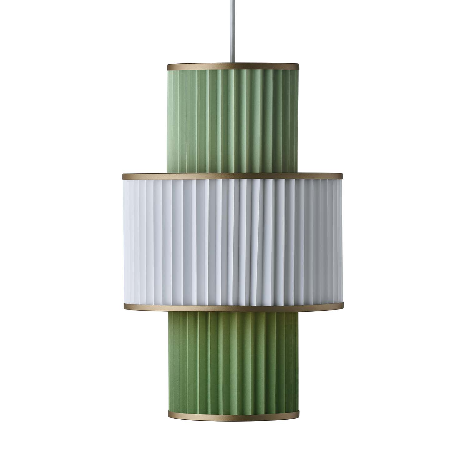 PLIVELLO 111 - Chic handmade pleated paper hanging lamp