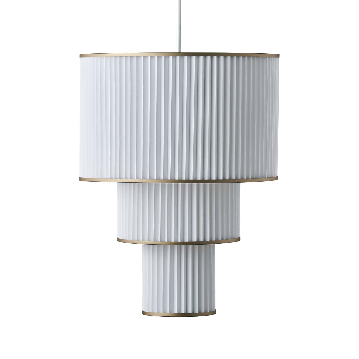 PLIVELLO 112 - Handcrafted pleated paper art deco hanging lamp