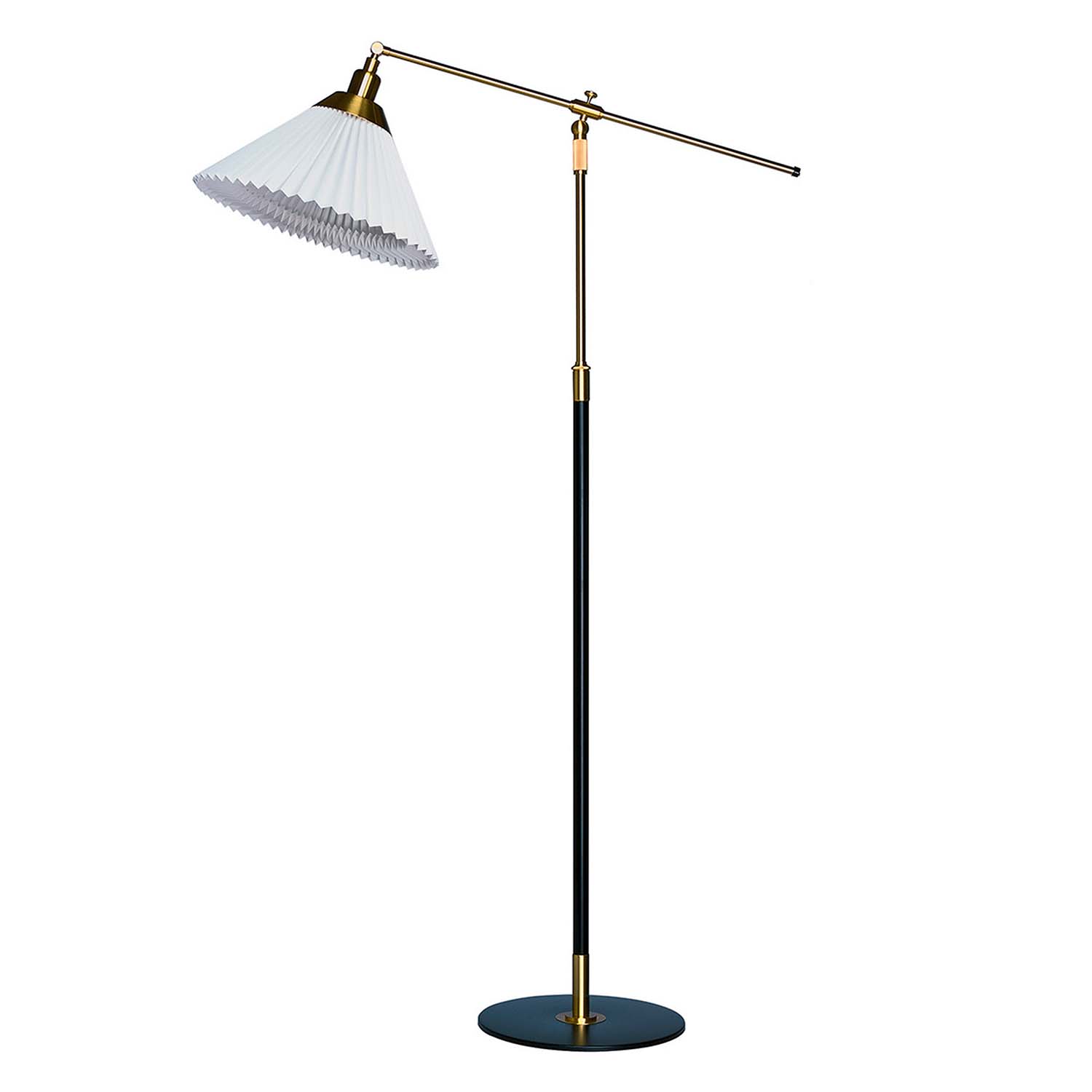 MASTERPIECES 349 - Floor lamp in steel and handmade pleated paper