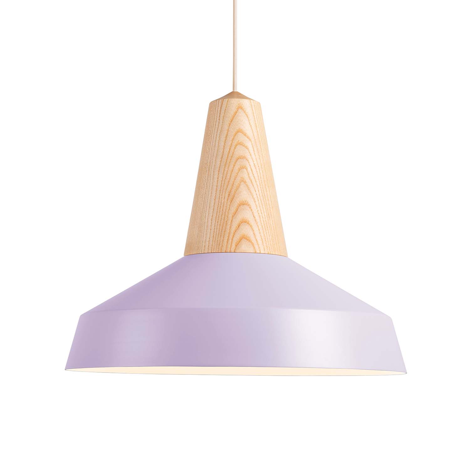 EIKON CIRCUS - Scandinavian conical pendant light, colorful and wood