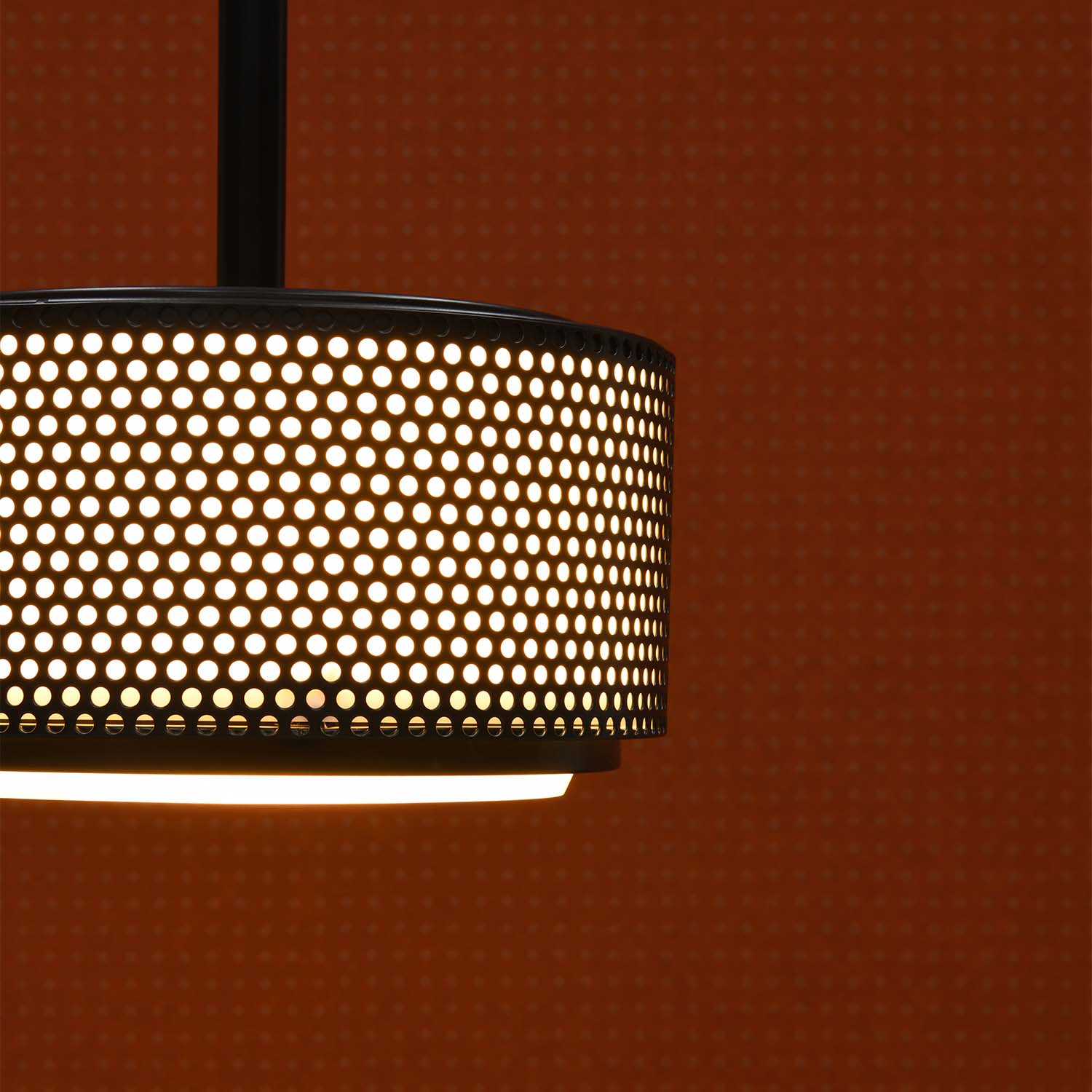 G13A - Vintage 50s pendant light in perforated steel design