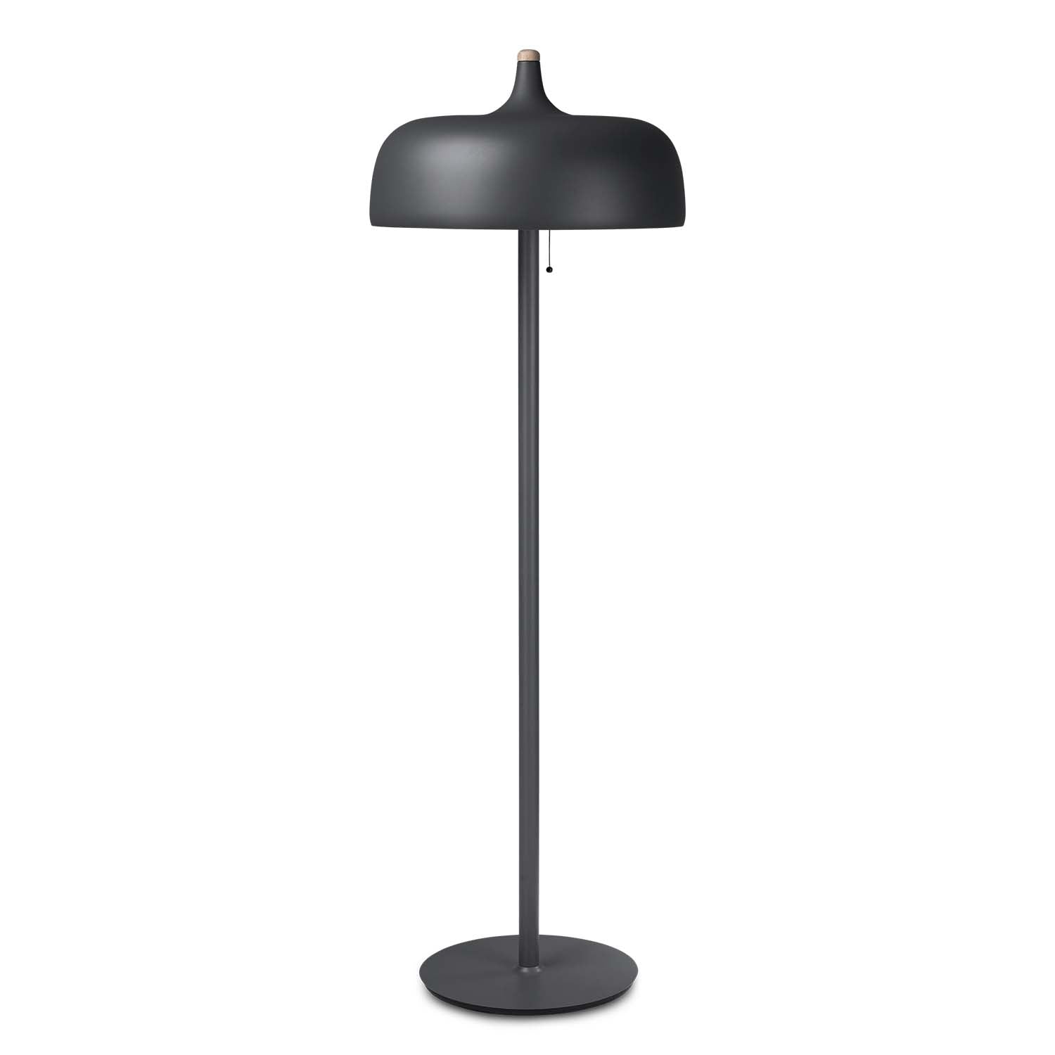 ACORN - Scandinavian matt black, matt gray and matt white floor lamp