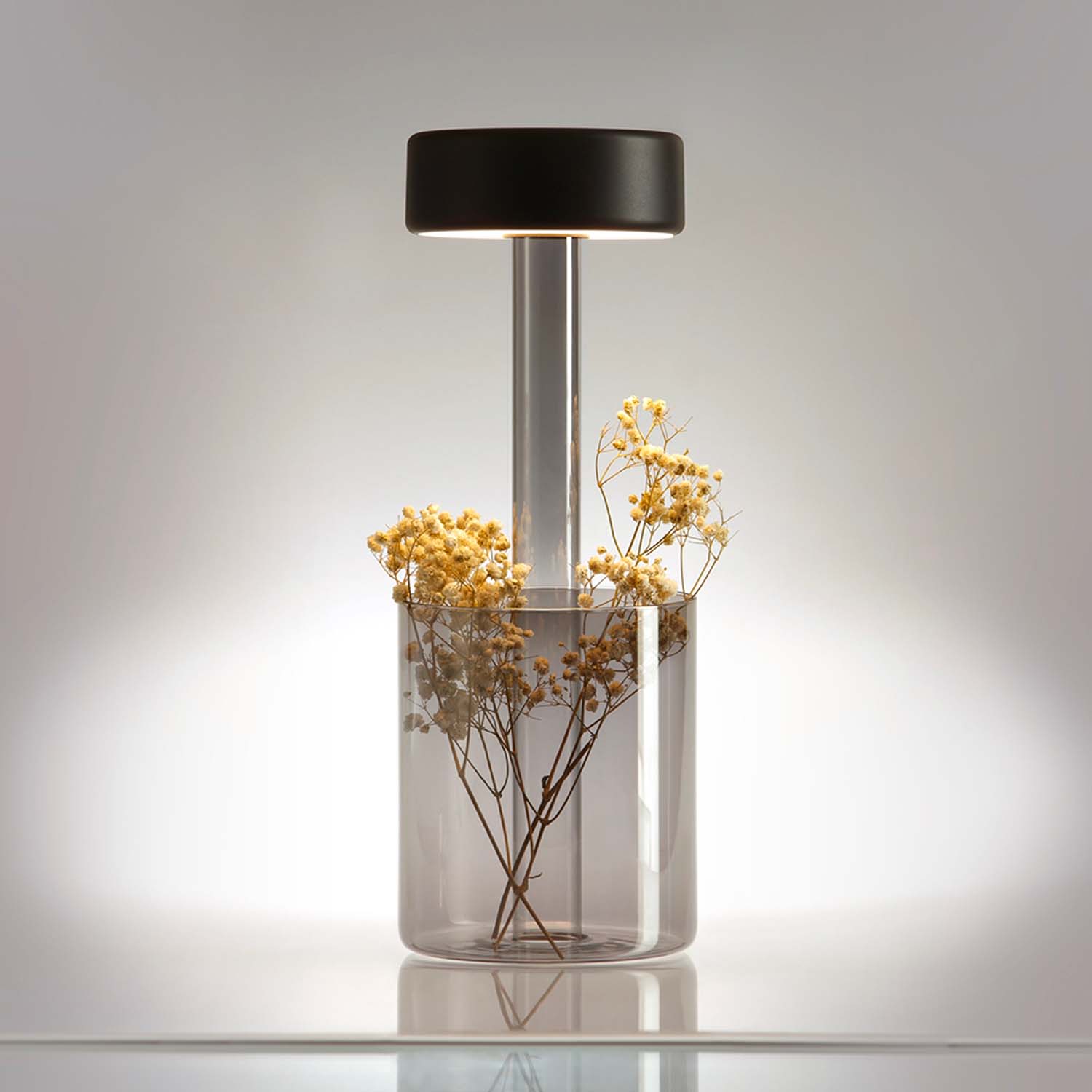 AI - Lampe portative rechargeable, pot de fleur intégré