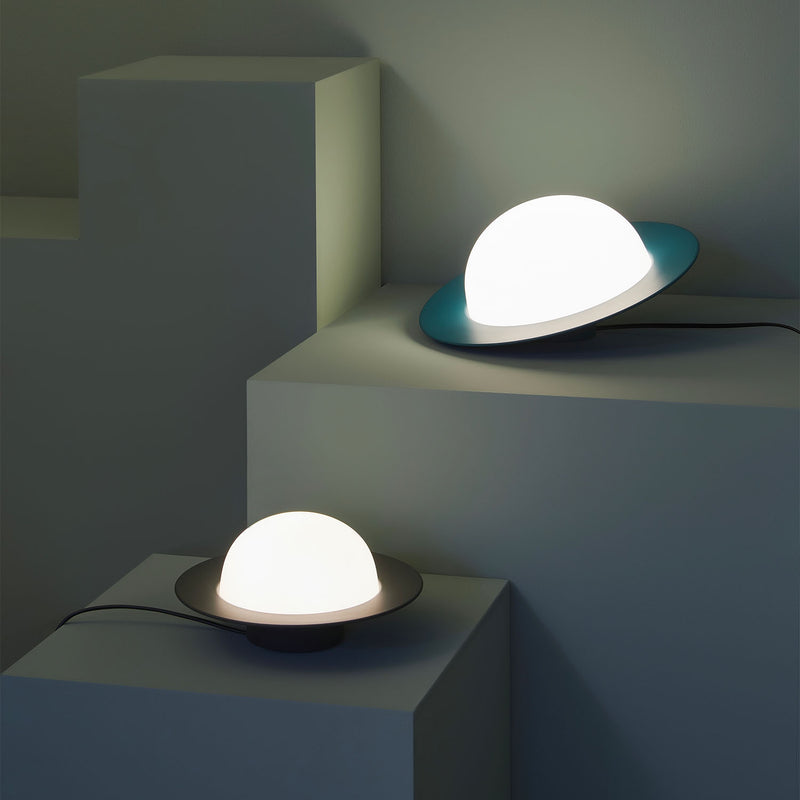 ALLEY - Design and colorful plate-shaped bedside lamp