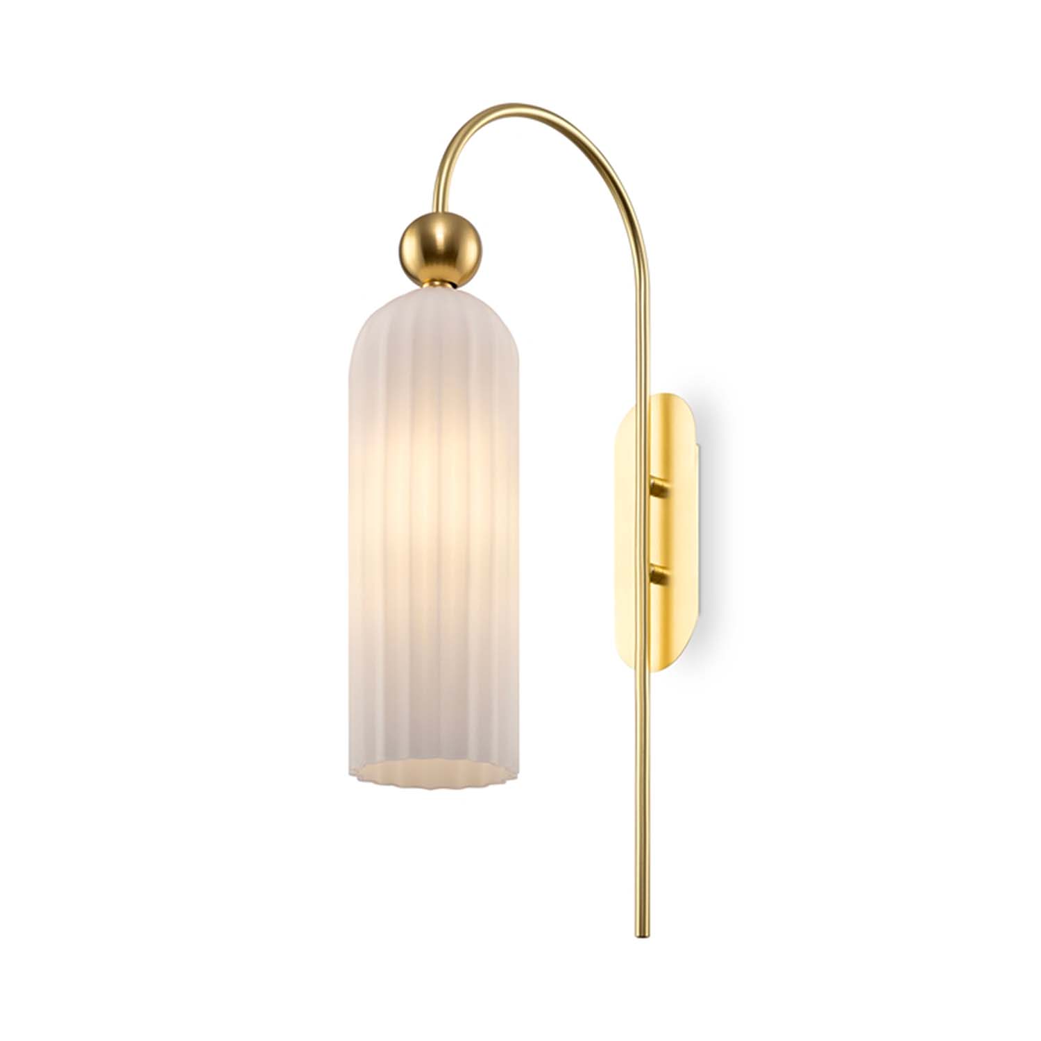 ANTIC A - Chic glass and brass wall light