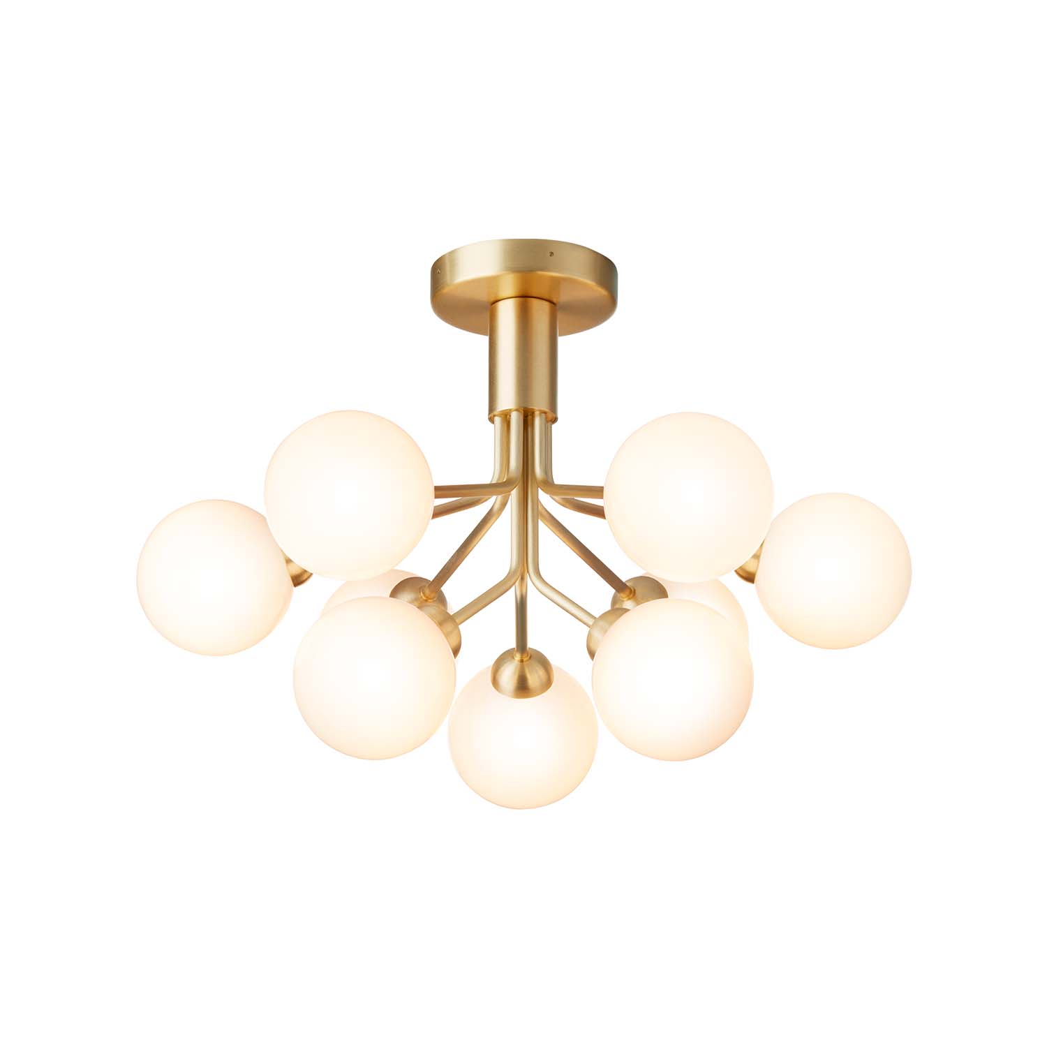 APIALES Opal - Ceiling light with opaque glass globes