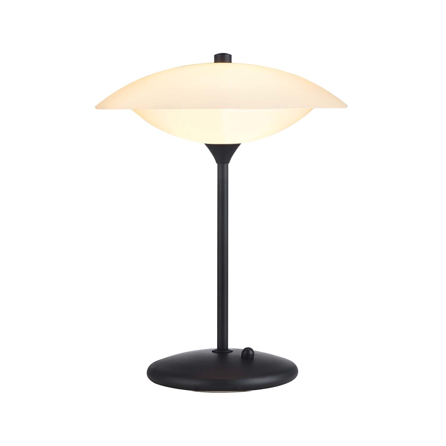 BARONI - Table lamp with vintage glass shade