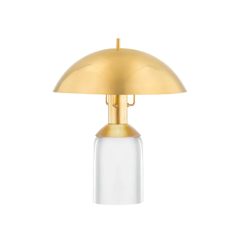 BAYSIDE - Glass brass table lamp for designer living room