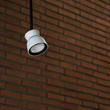 BELL - Contemporary White or Black Adjustable Suspended Spotlight