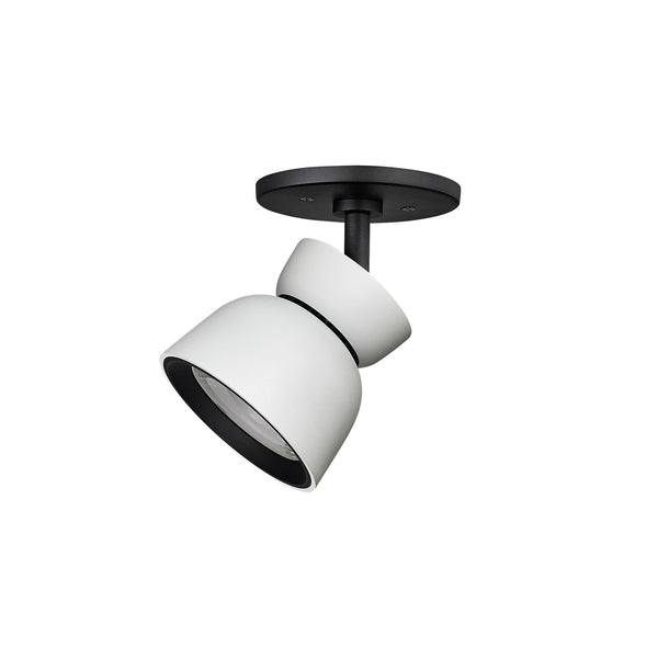 BELL - Contemporary white or black adjustable surface-mounted spotlight