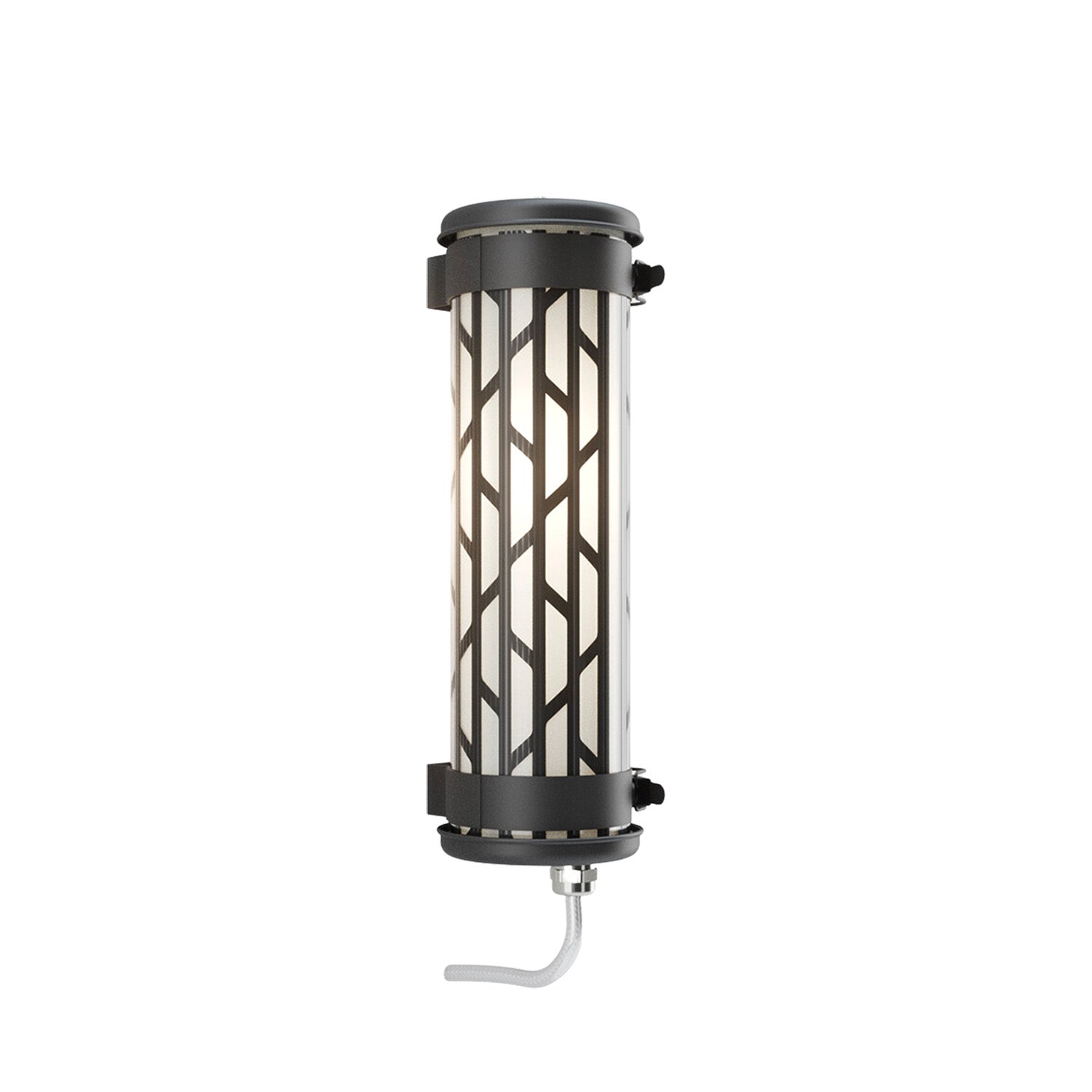 BELLEVILLE MINI - IP68 waterproof black steel tube wall light