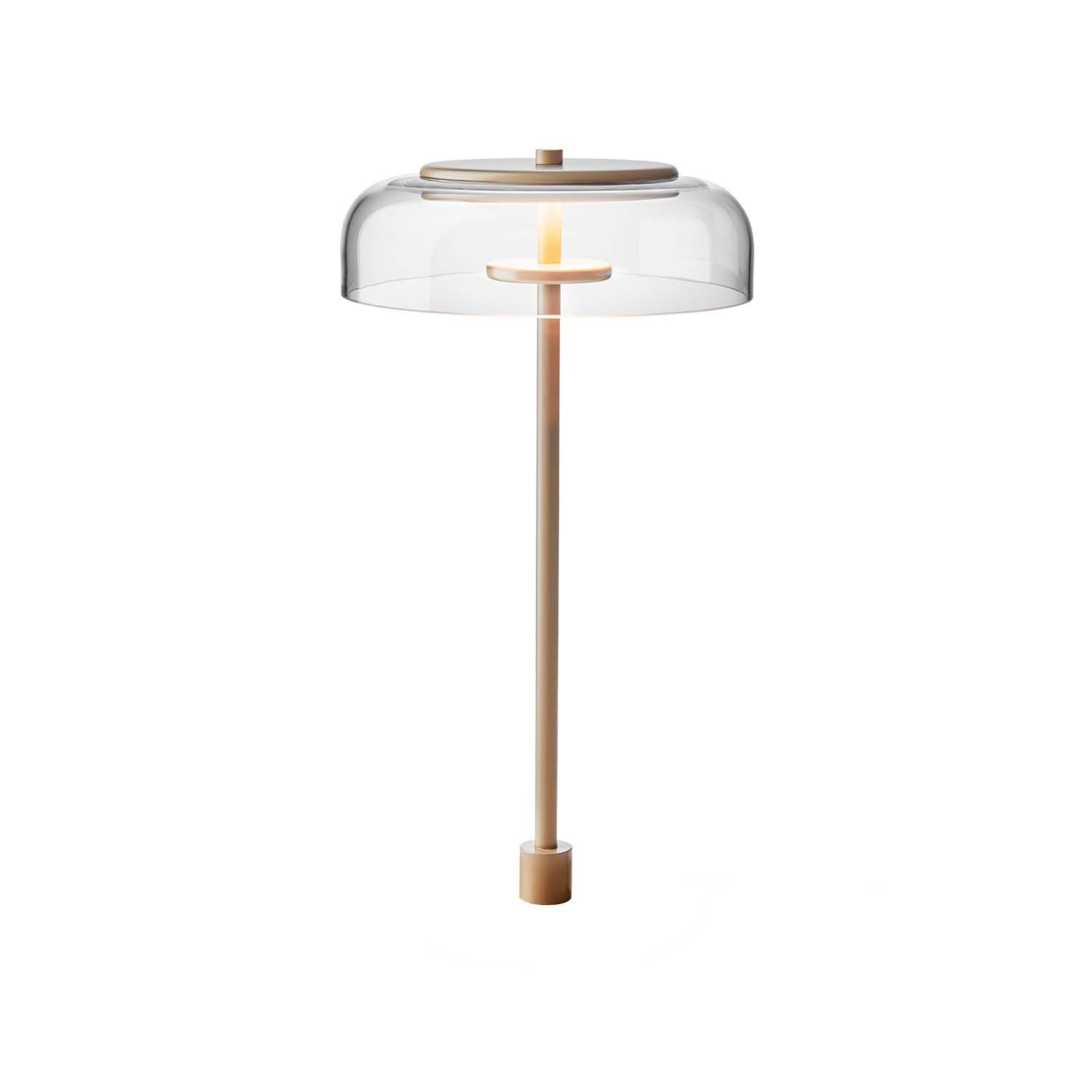 BLOSSI Inset - Lampe de table intégrée en verre, luxueuse et moderne