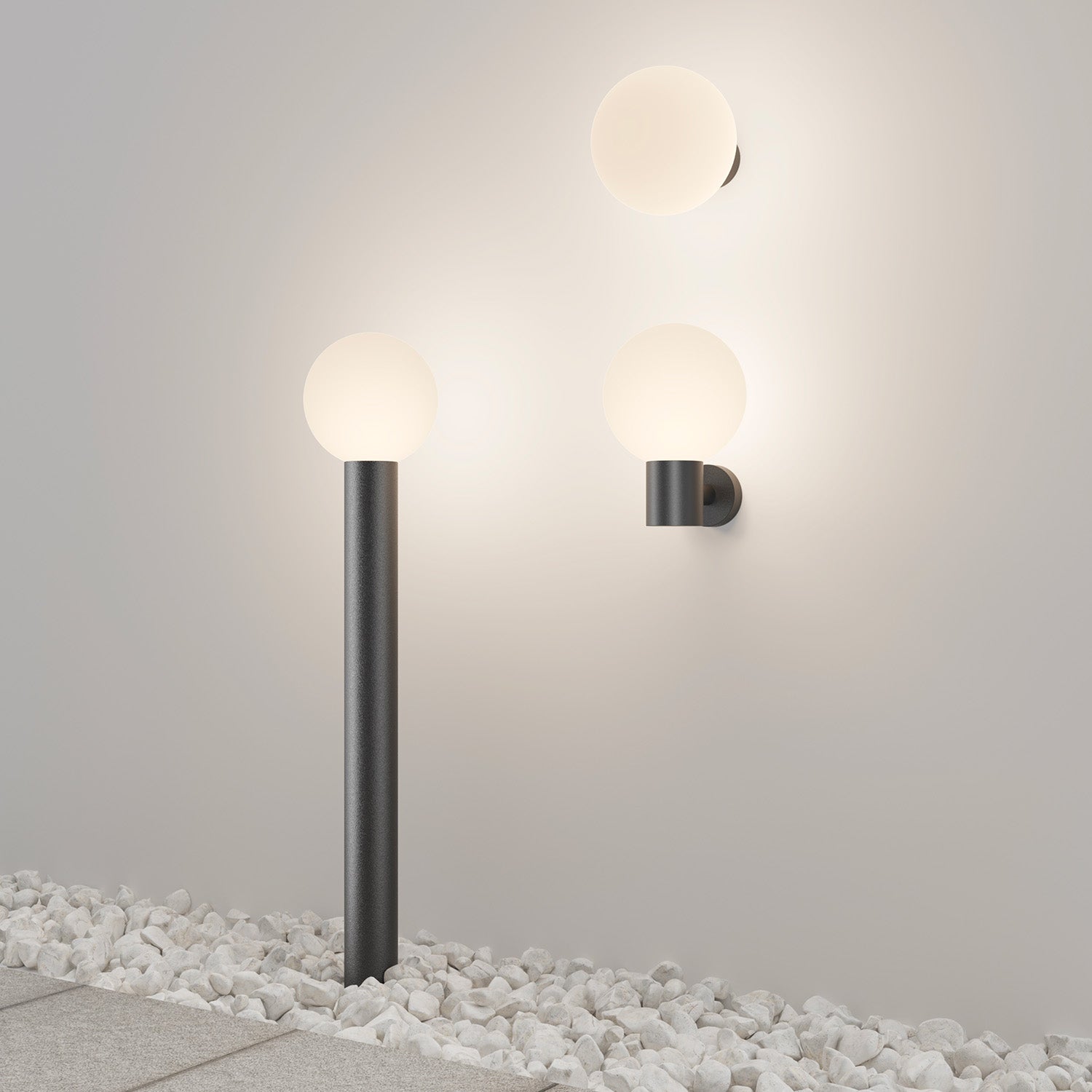 MAYTONI - Lampe d'extérieur étanche design gris LED intégré
