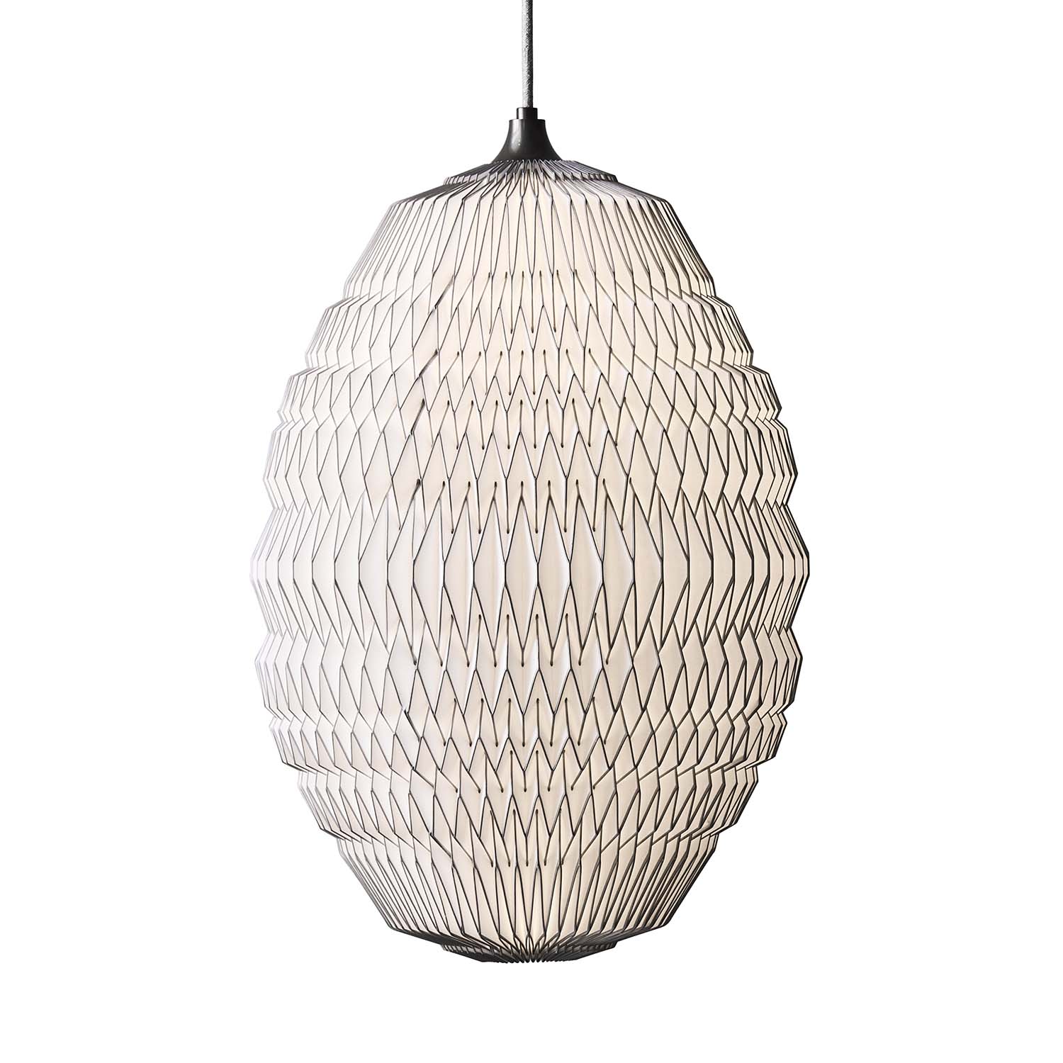 CALEO 2 - Handcrafted pleated paper pendant light