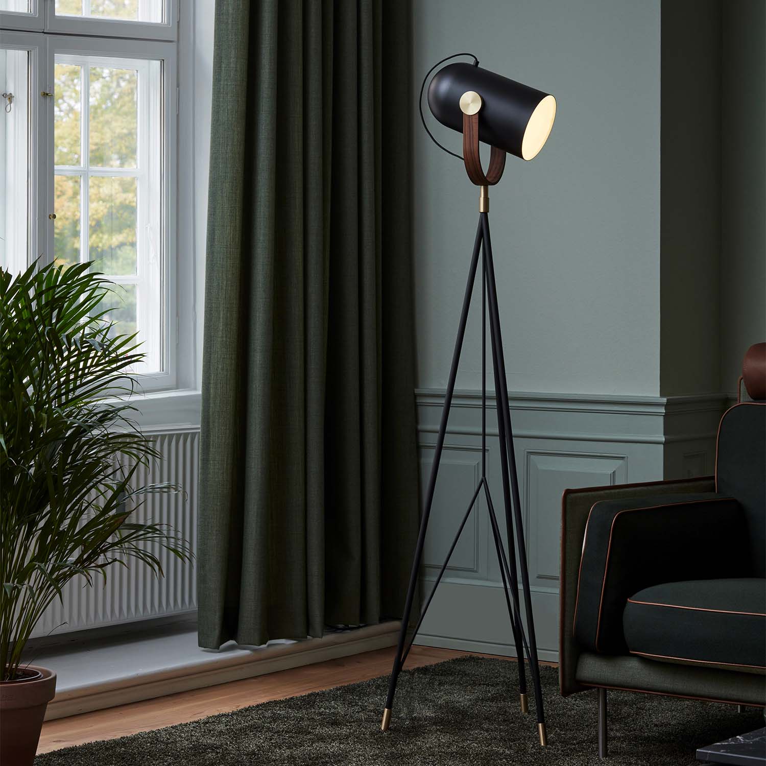 CARRONADE - Vintage projector floor lamp, living room or adult bedroom