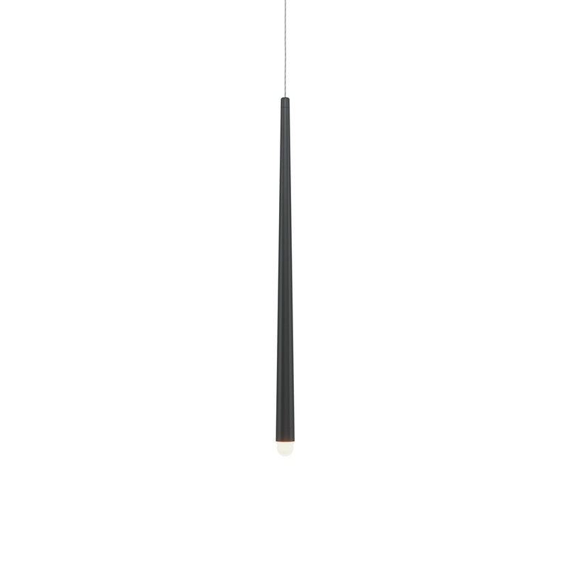 CASCADE - Black conical pendant lamp for kitchen island