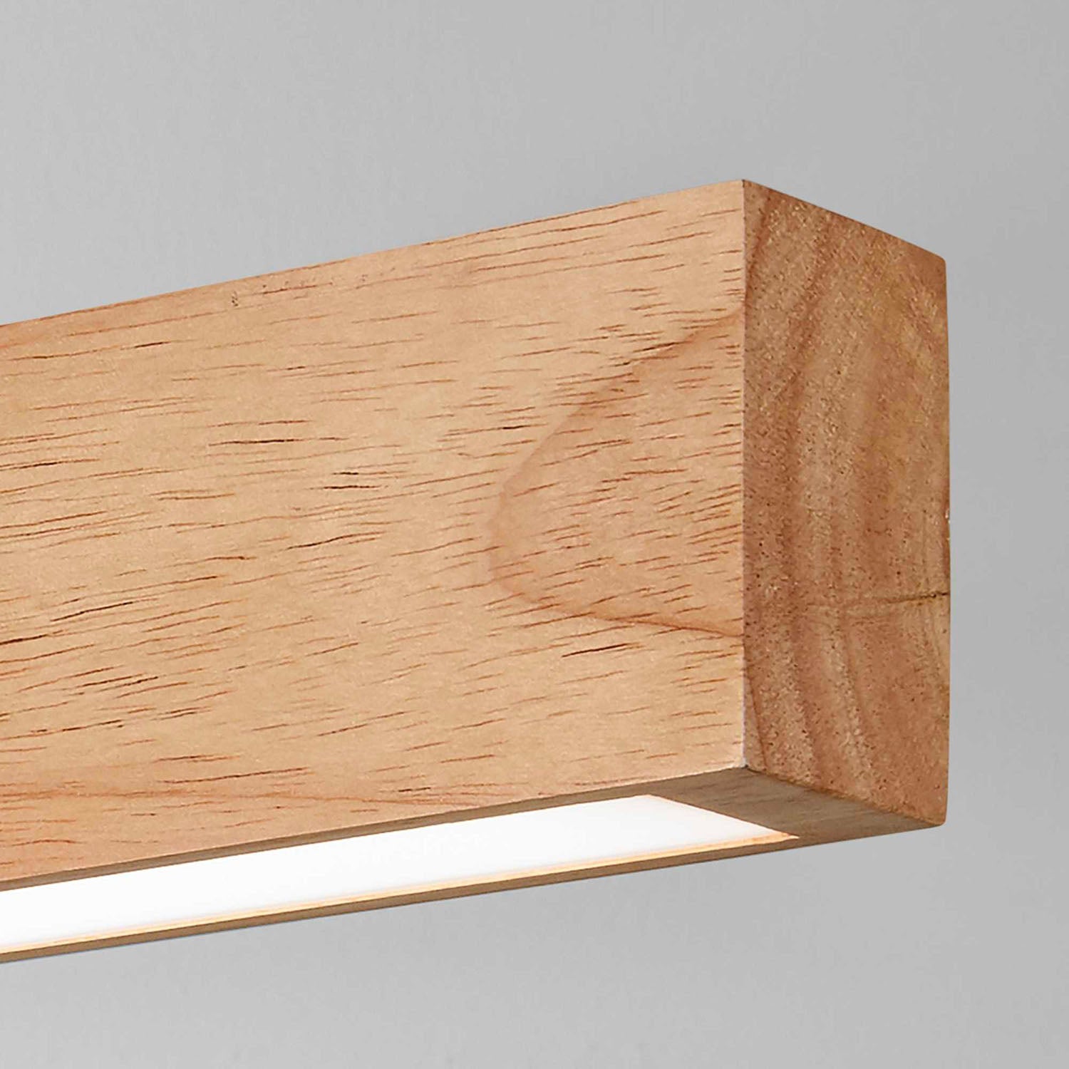 CRAFT – Integrierte lineare LED-Pendelleuchte aus Holz