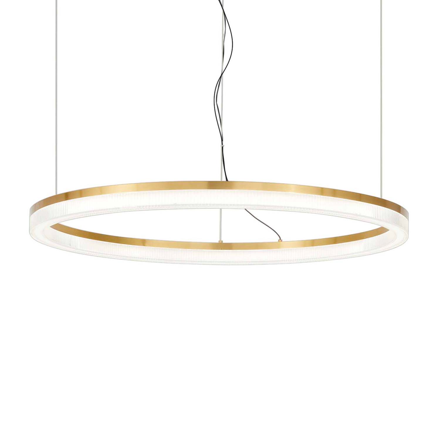 CROWN - Luxurious and chic gold ring pendant light