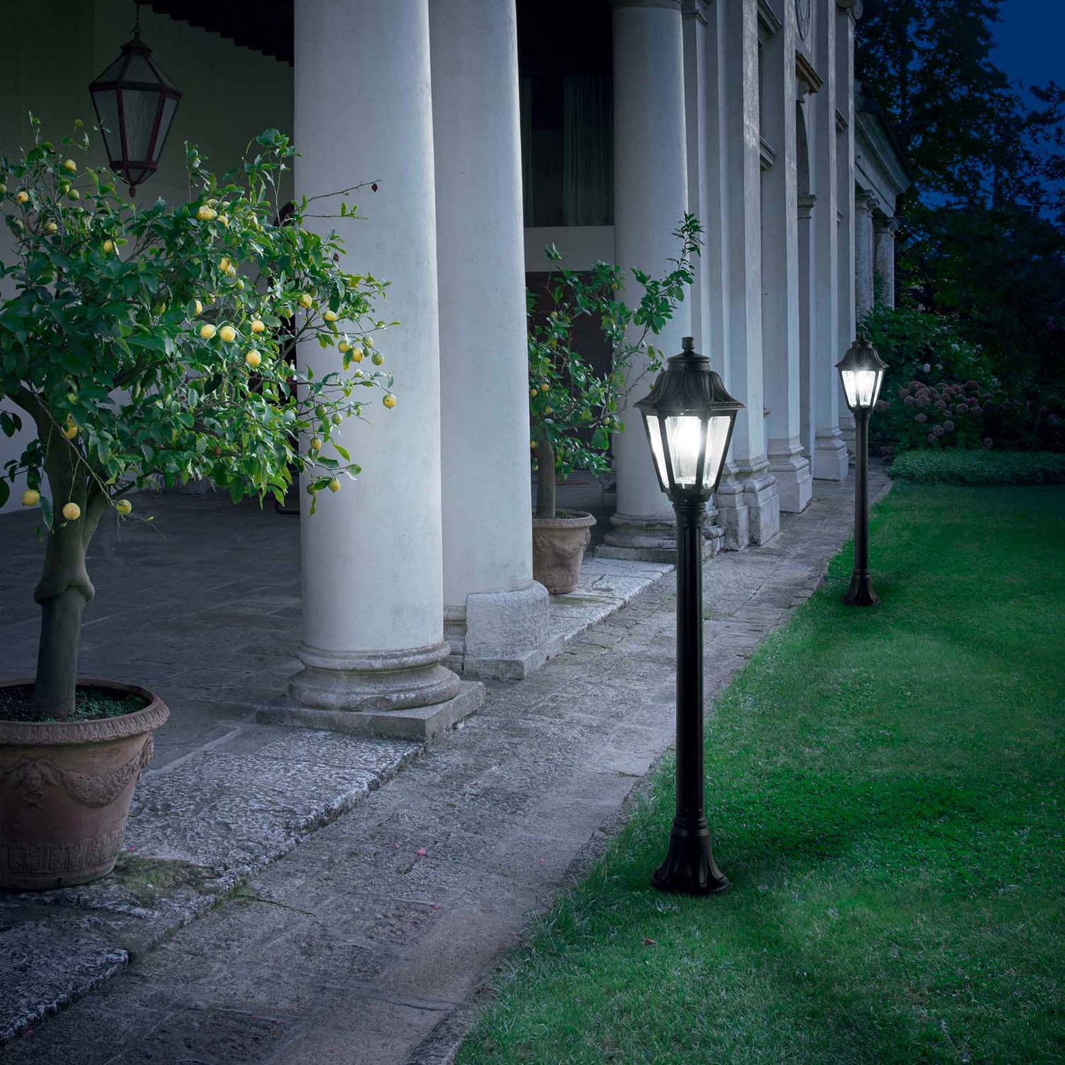 DAFNE - Old French style outdoor floor lamp