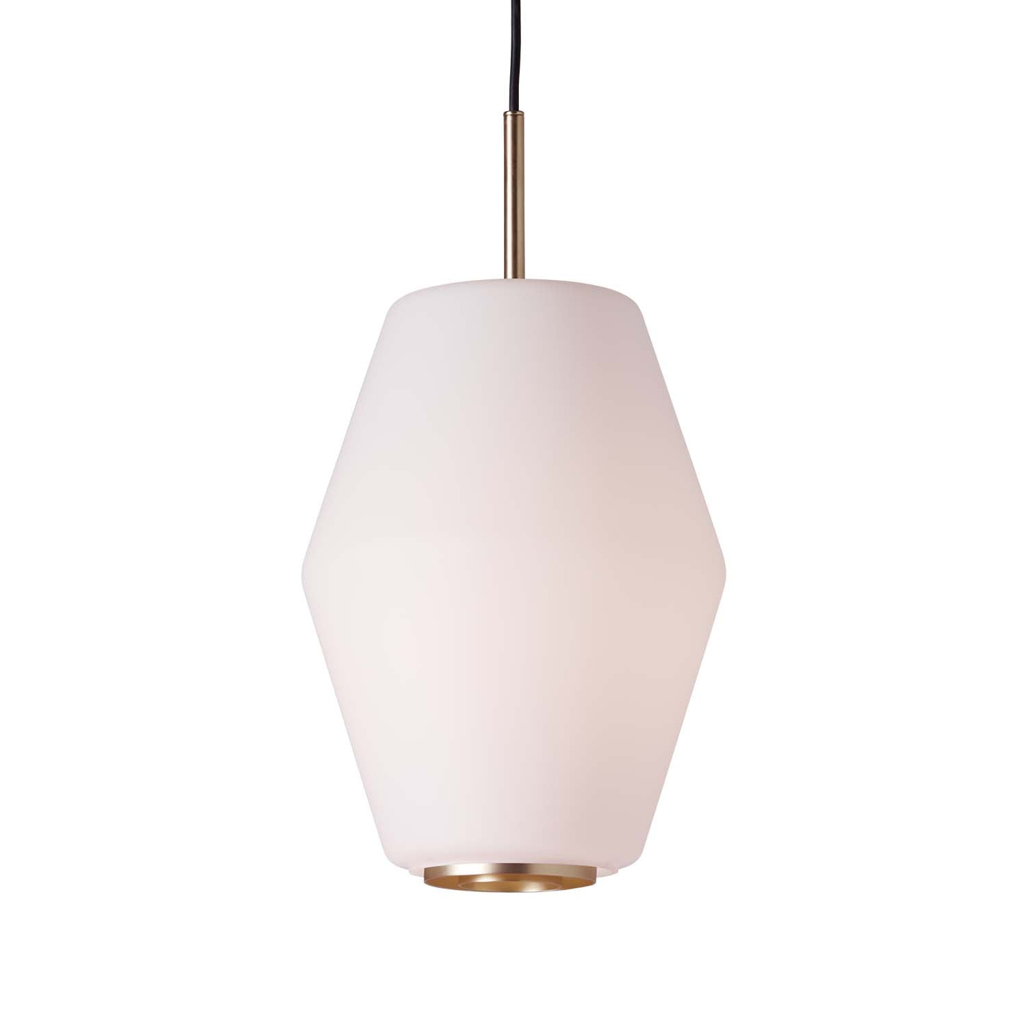 DAHL - Matte White Glass Pendant, Kitchen Island or Dining Area