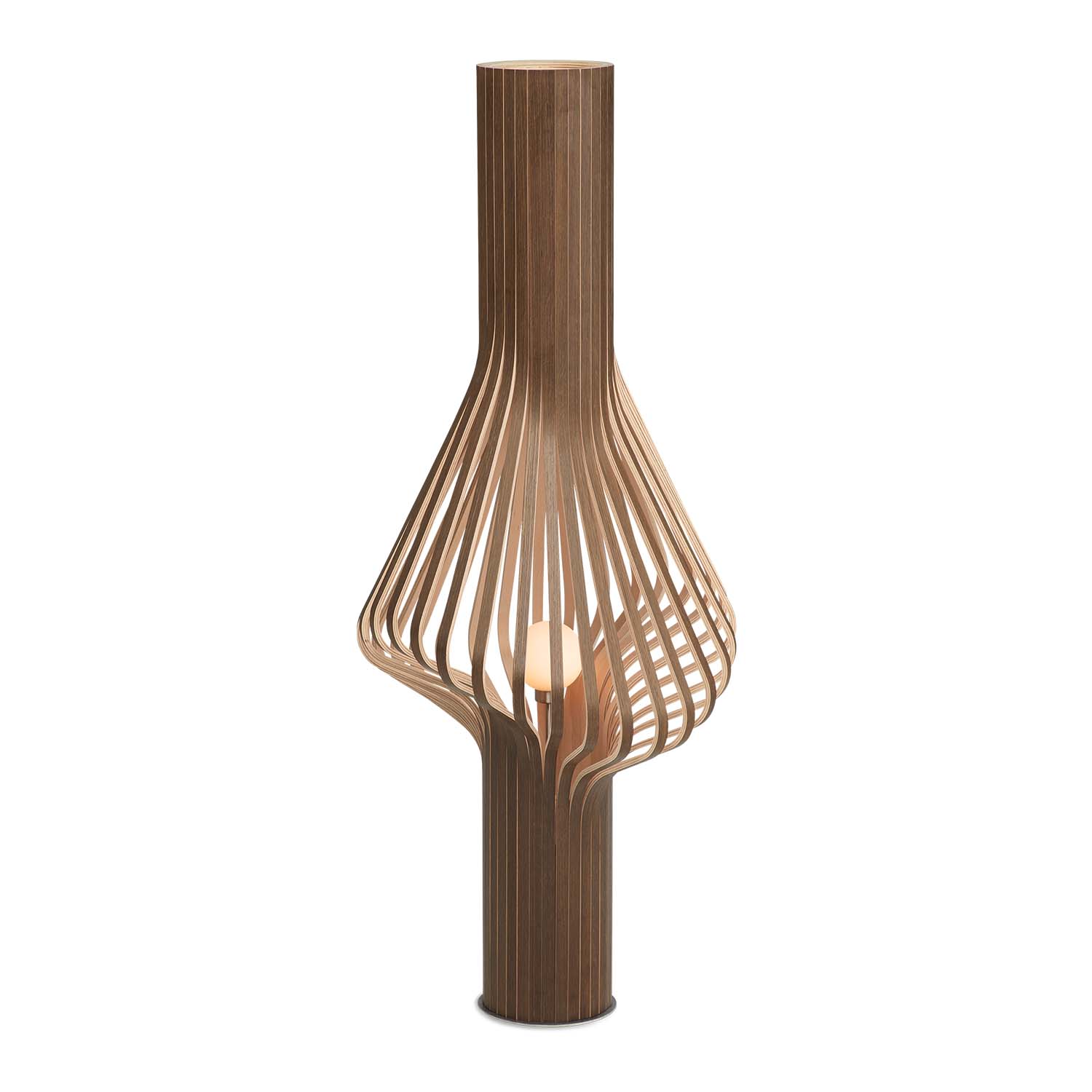 DIVA - Designer and artisanal wooden floor lamp, handcrafted