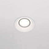 DOT - Waterproof round recessed spotlight, black or white, 85mm