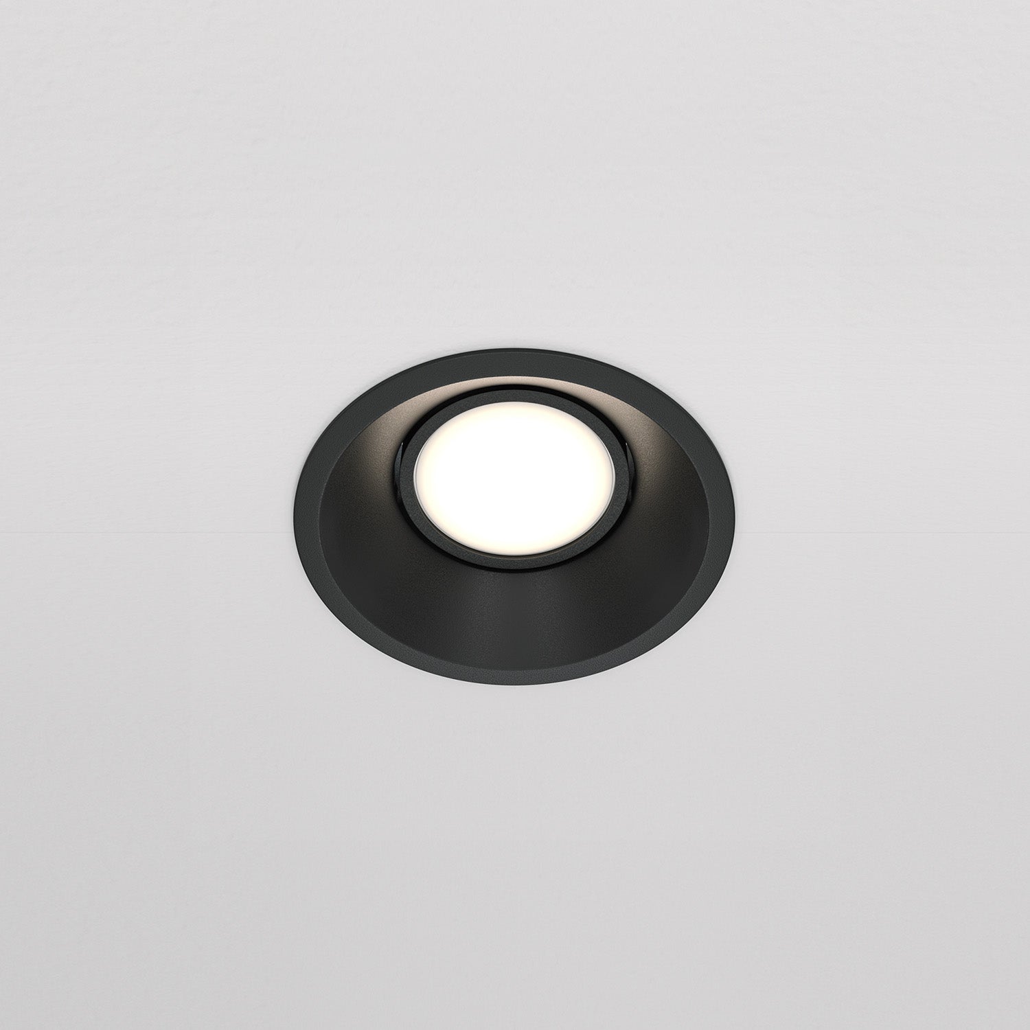 DOT - Spot encastré rond moderne, noir ou blanc, 85mm