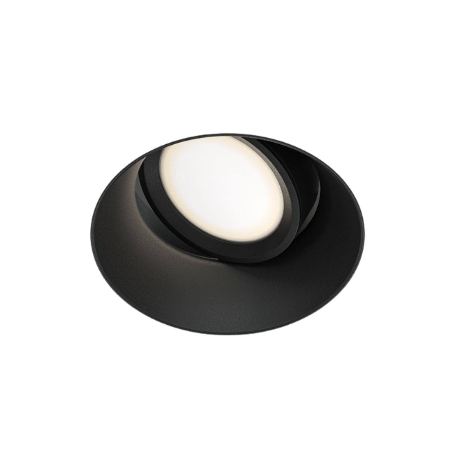 DOT - Modern round adjustable invisible recessed spotlight, 85mm