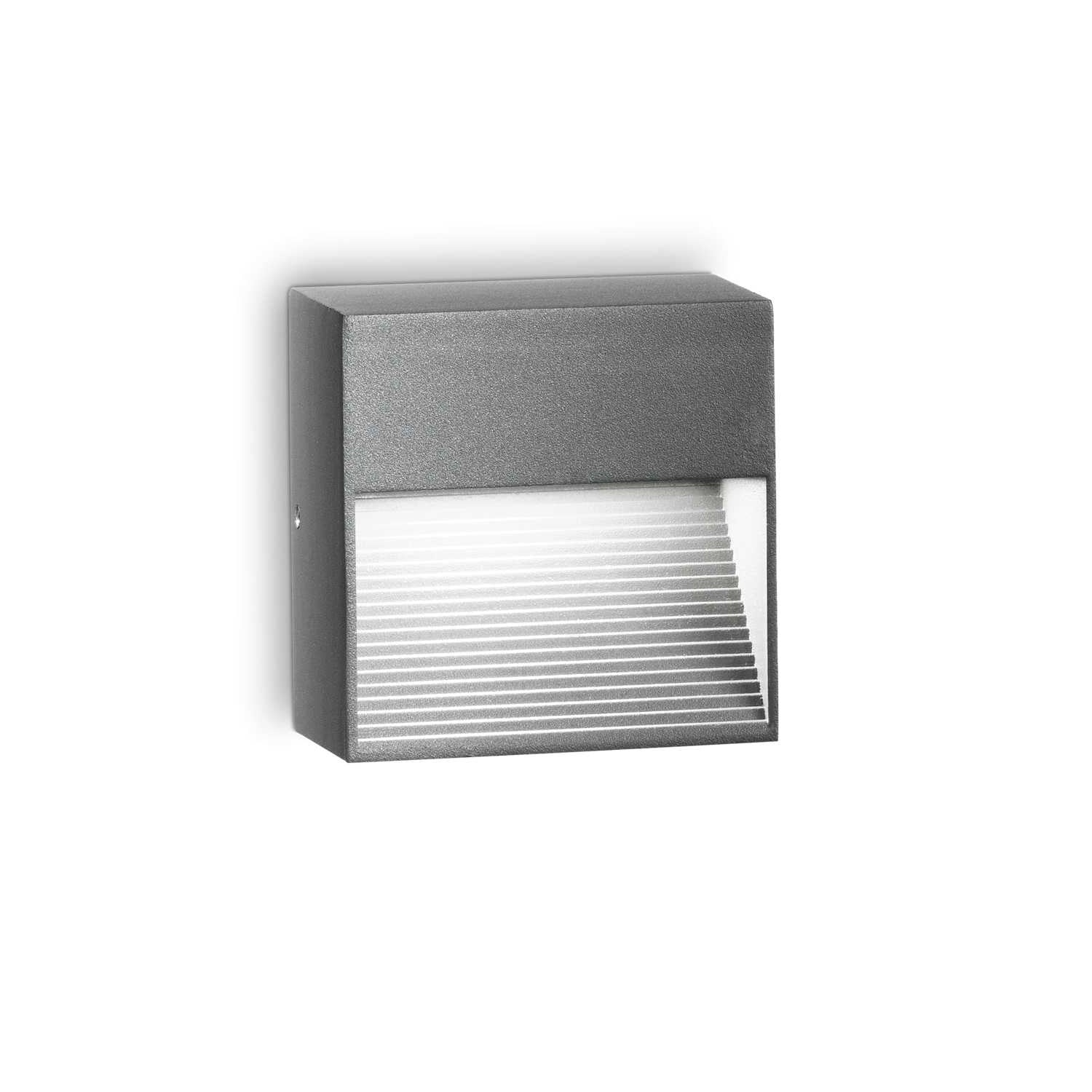 DOWN - Gray or white exterior staircase wall light