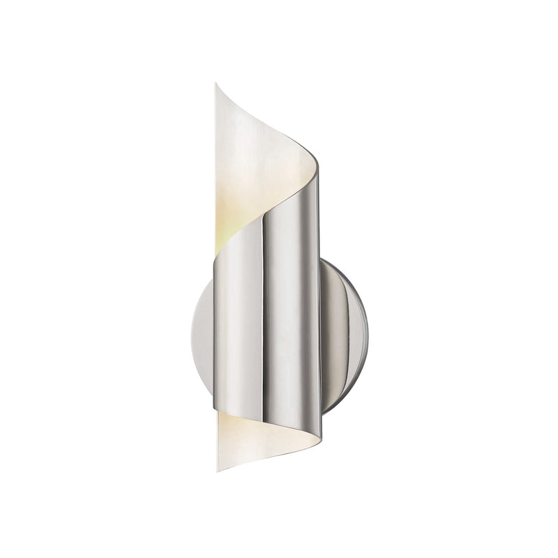 EVIE - Design twisted wall light in brass, bronze or steel