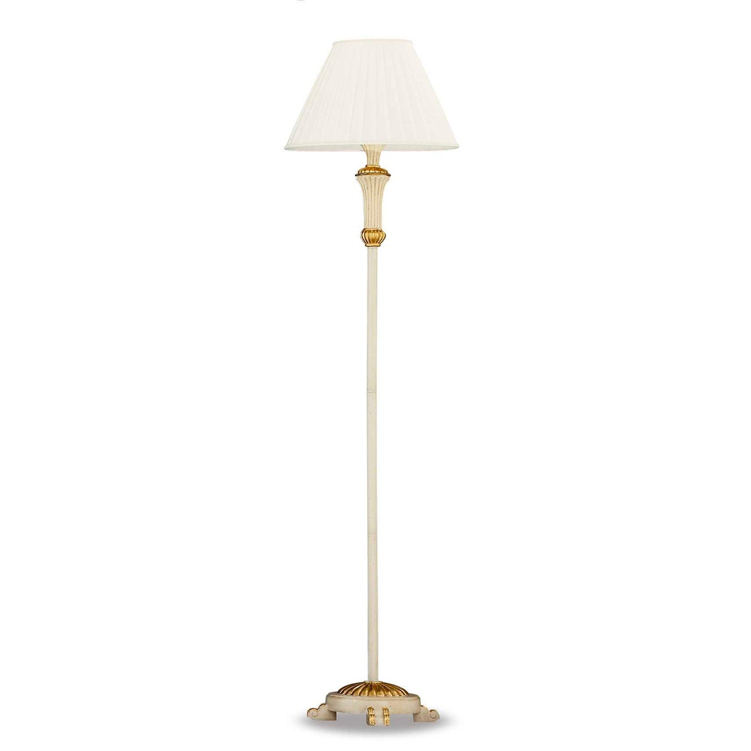 FIRENZE - Antique gold leaf floor lamp with aged effect