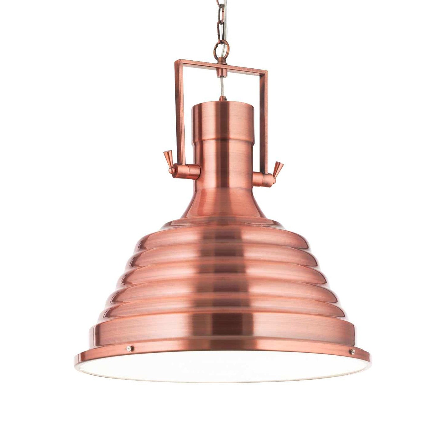 FISHERMAN - Industrial copper or black pendant light