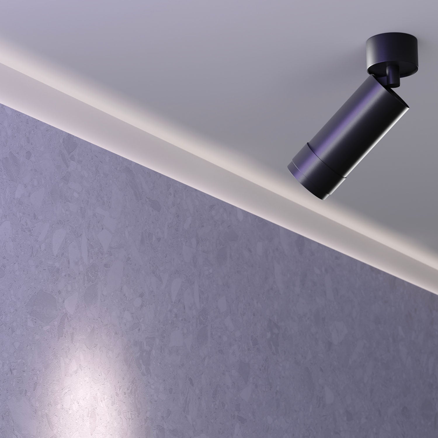 FOCUS ZOOM - Modern aluminum wall spotlight with integrated LED