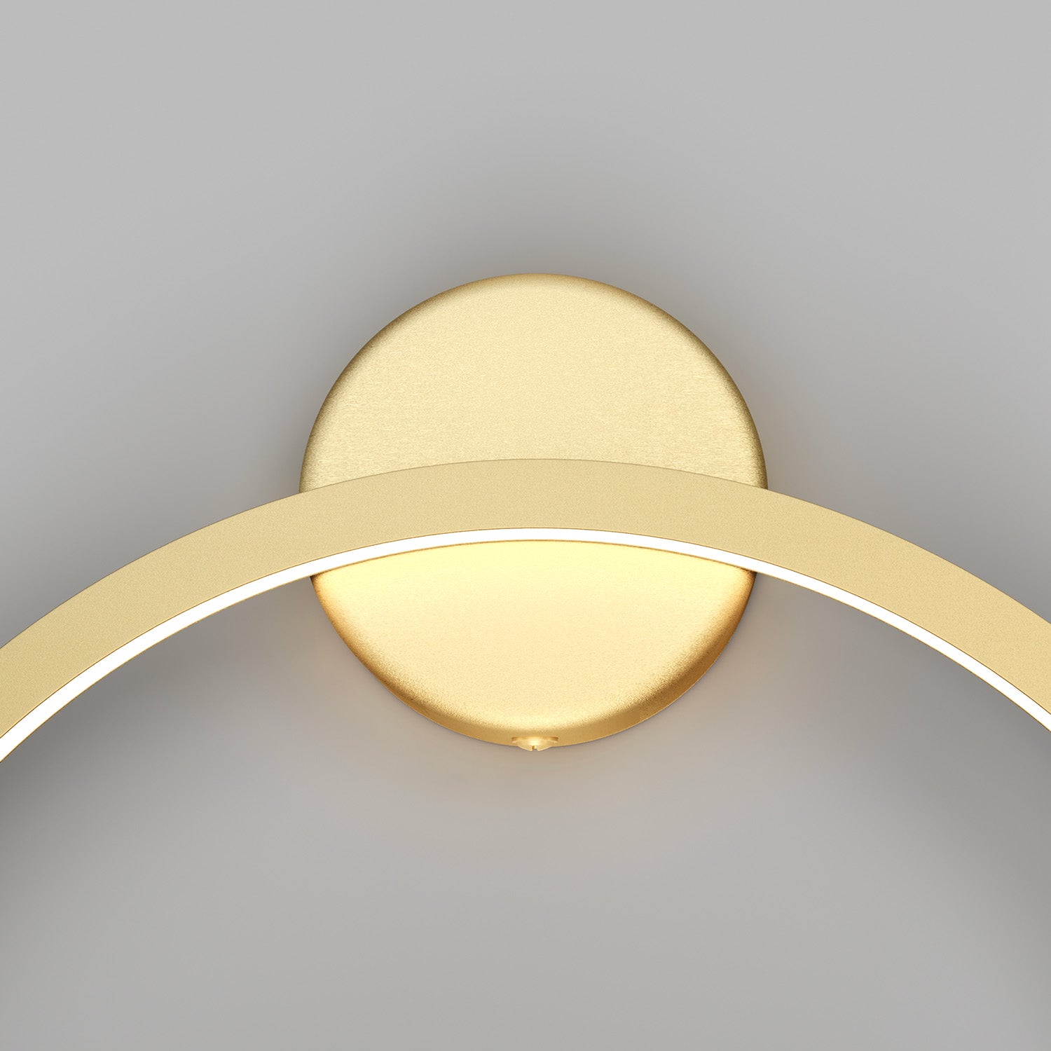 HALO - Modern integrated gold LED wall light