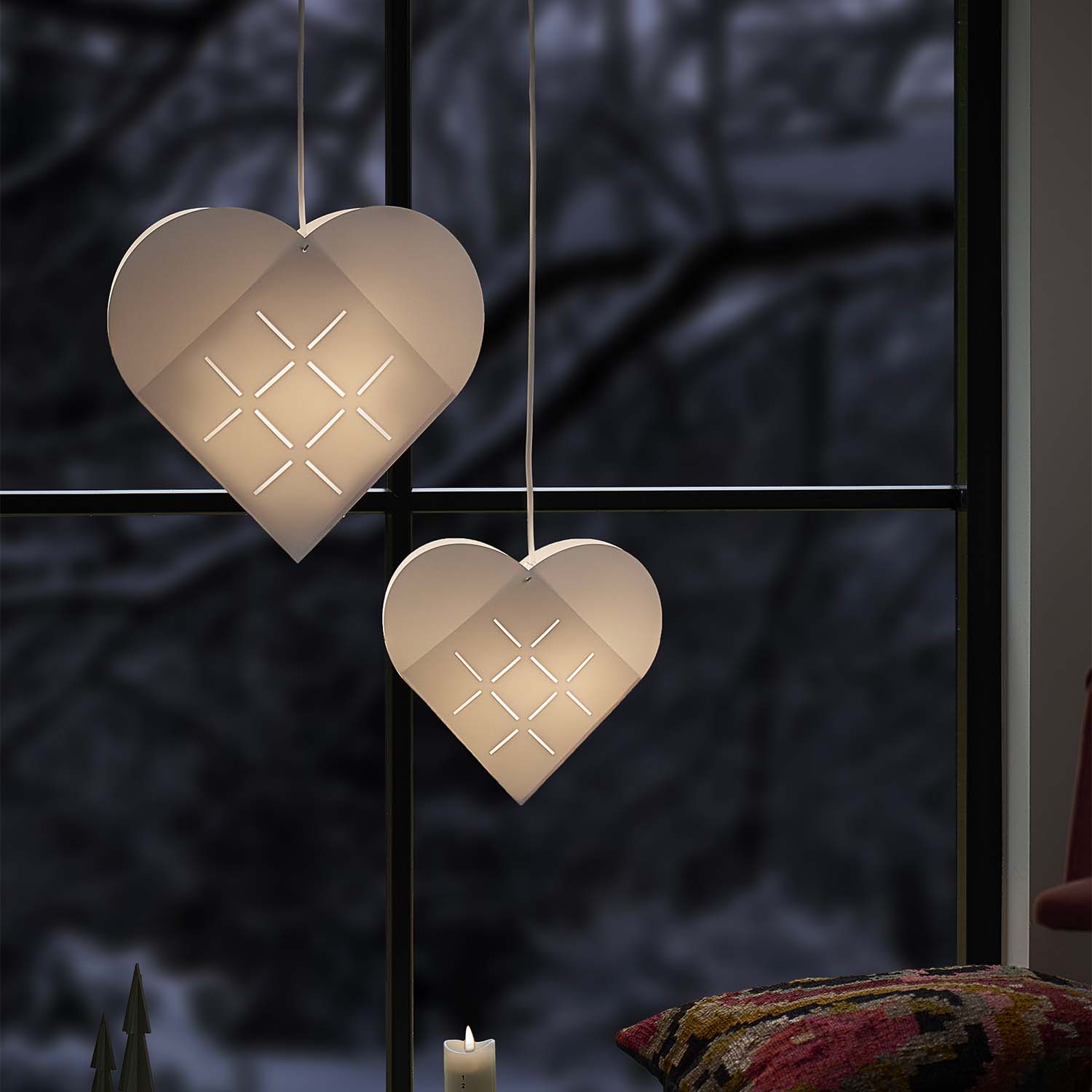 HEART LIGHT - Suspension en forme de coeur fabrication artisanale