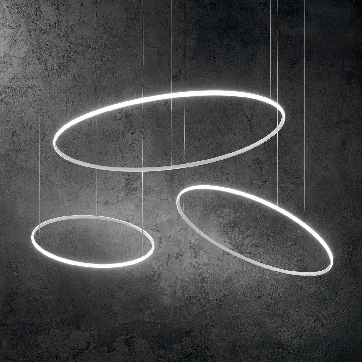HULAHOOP - White integrated LED hoop pendant light
