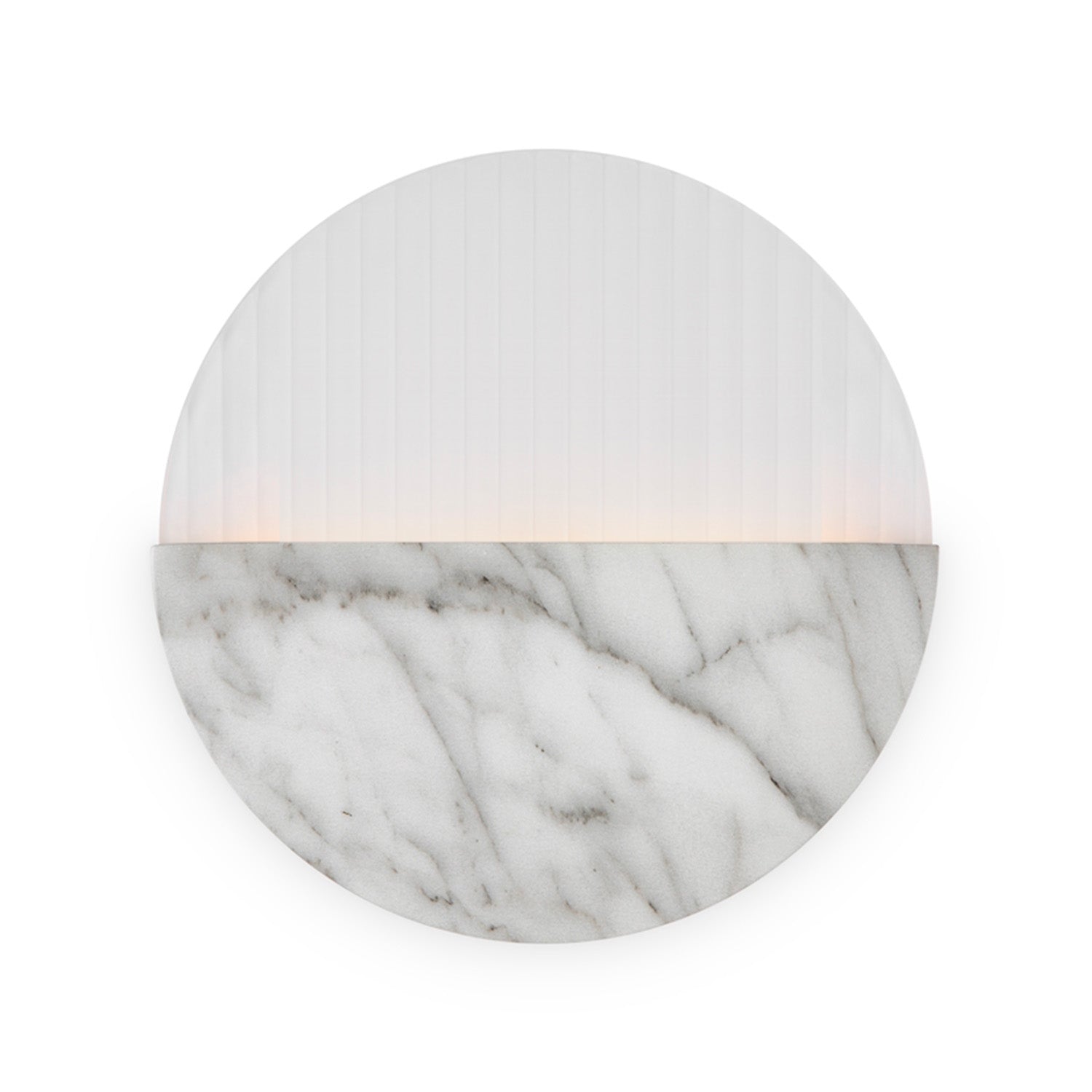 JUPITER - Circular integrated LED marble effect wall light