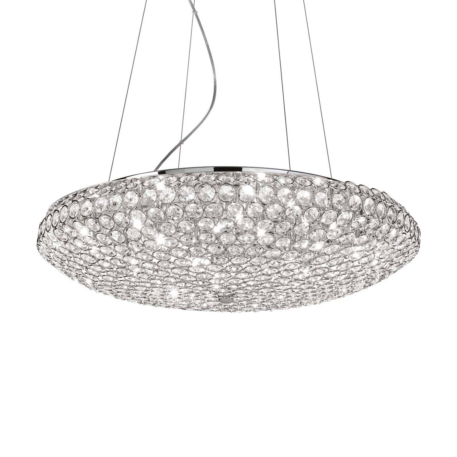 KING - Round baroque style crystal chandelier