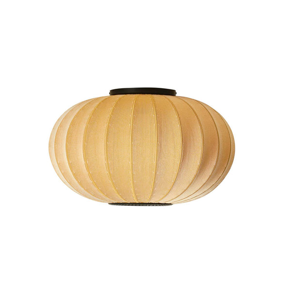 KNIT-WIT - Oval Pumpkin Japandi Woven Ceiling Lamp