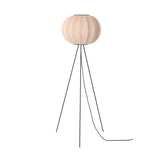 KNIT-WIT - Oval Pumpkin Japandi Woven Floor Lamp