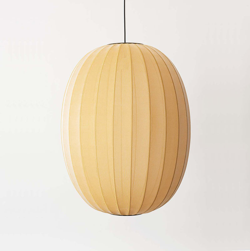 KNIT-WIT High - Woven Japandi Oval Pumpkin Pendant