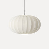 KNIT-WIT Oval - Pumpkin Oval Japanese Fabric Hanging Lamp