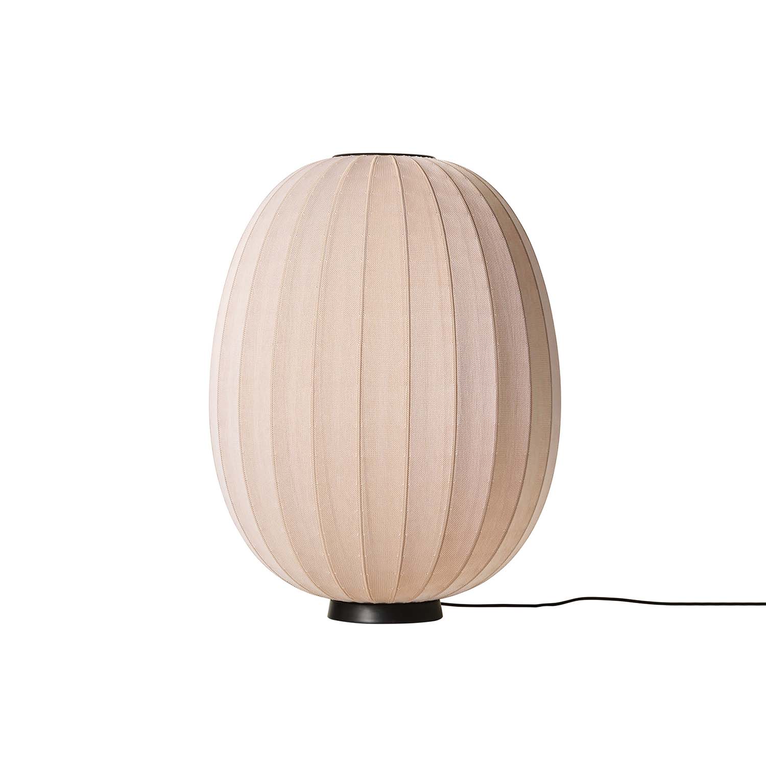 KNIT-WIT - Lampe de table tissé japandi ovale citrouille