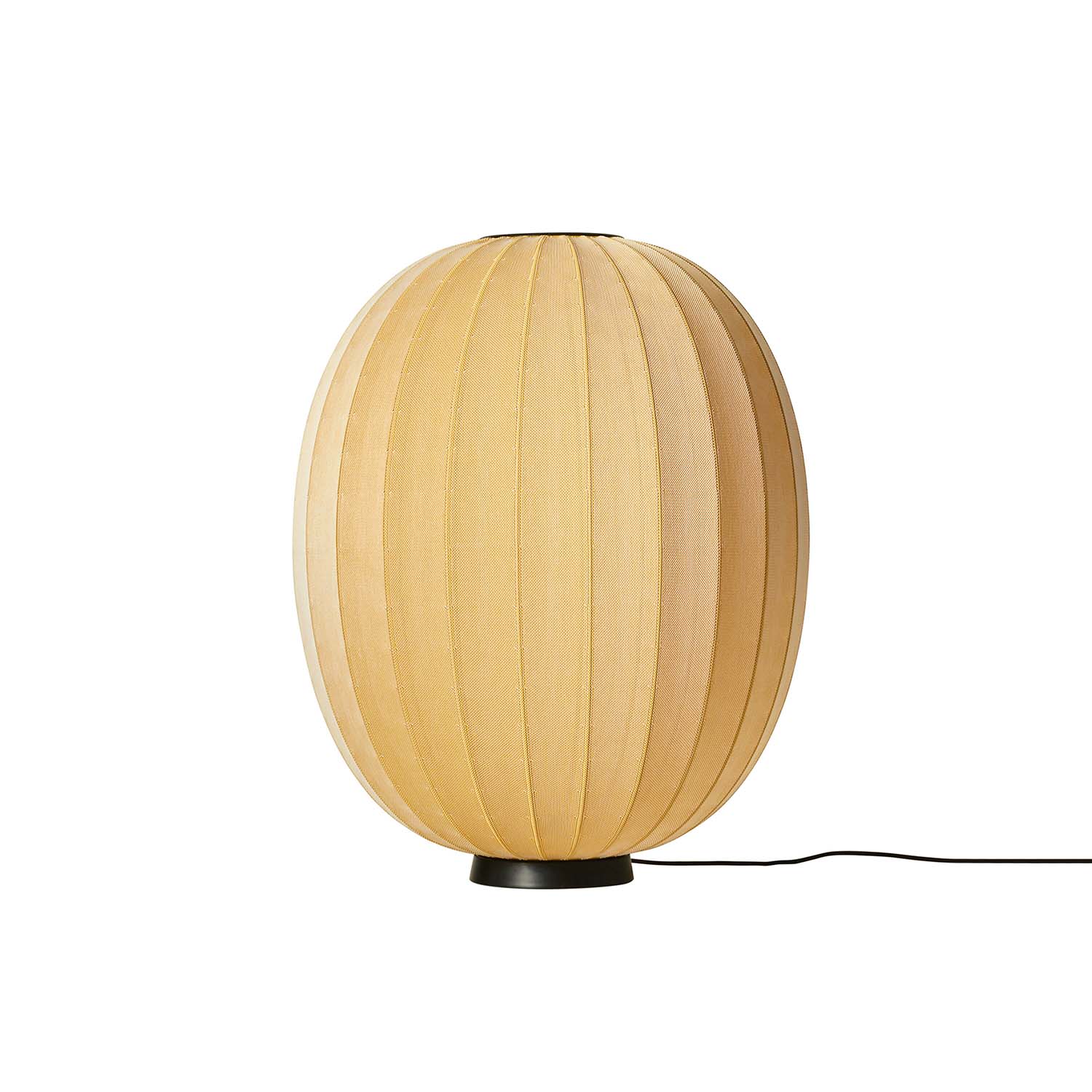 KNIT-WIT - Lampe de table tissé japandi ovale citrouille