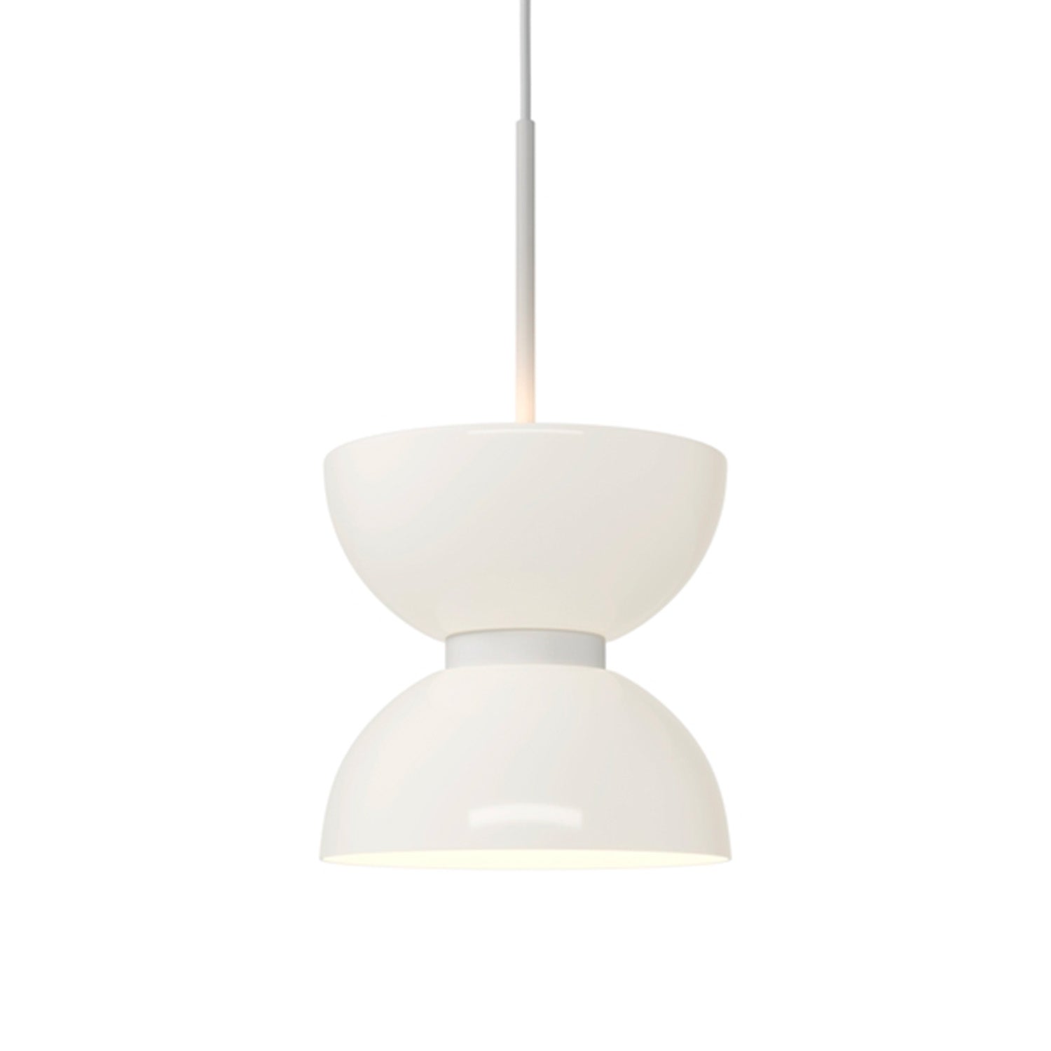 KYOTO - Pendant light in white opaque glass with integrated LED