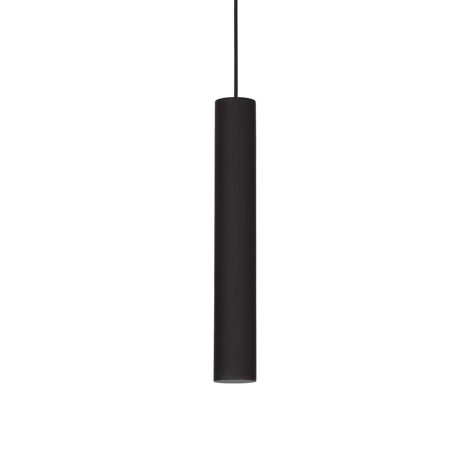 LOOK - Tube pendant light in matt or shiny steel