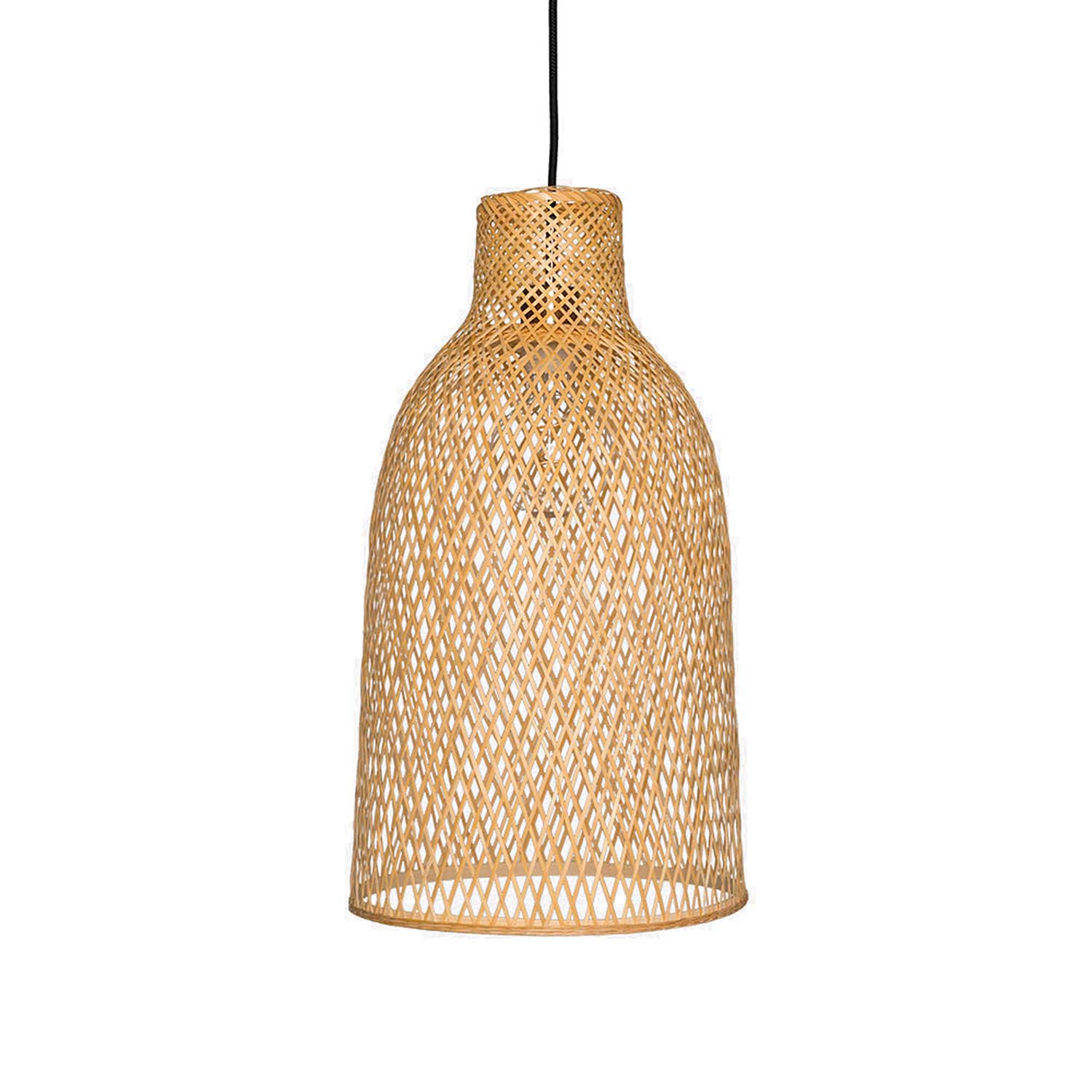 M2 - Handcrafted woven bamboo bell pendant light