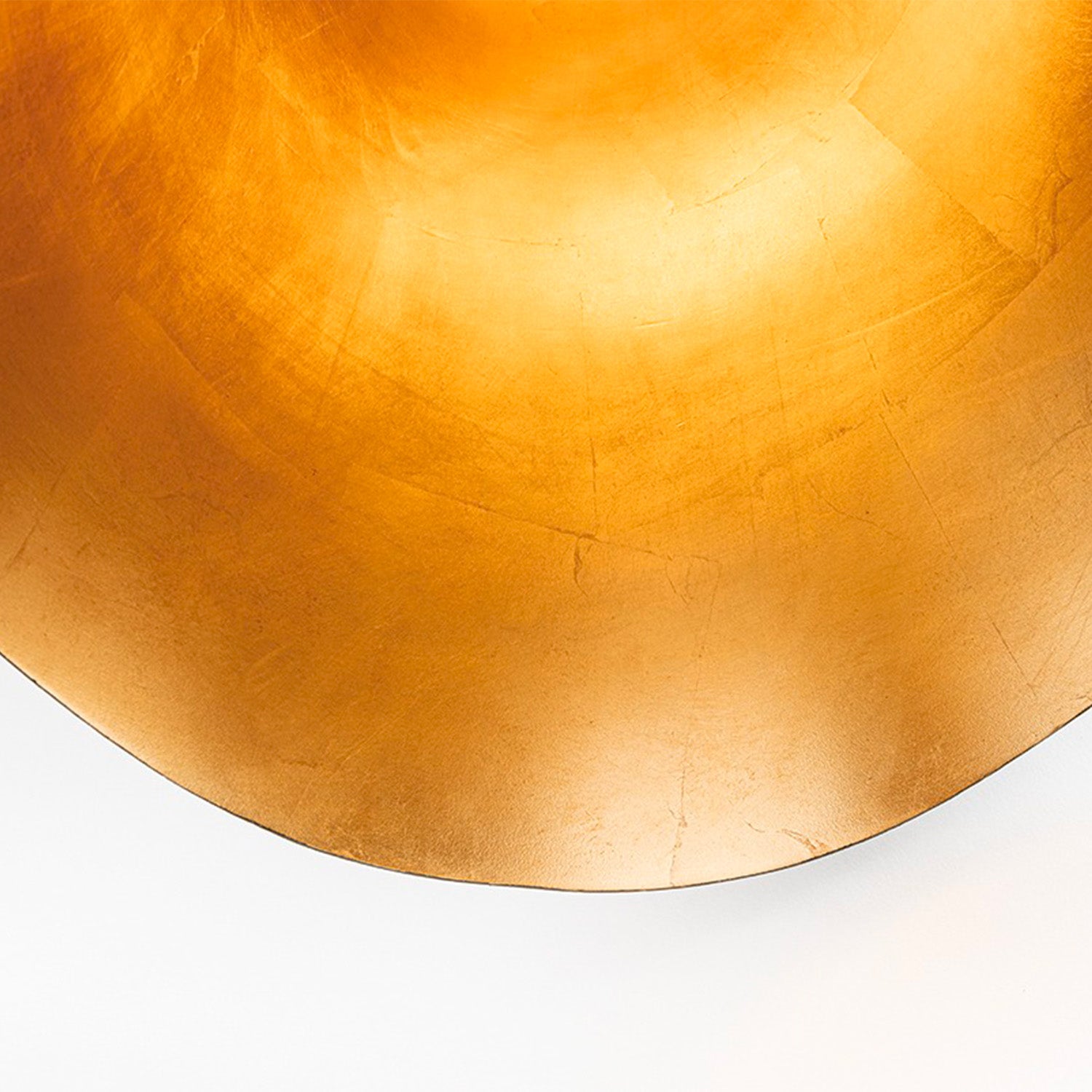 MARTINI - Conical pendant light in pure and white brass