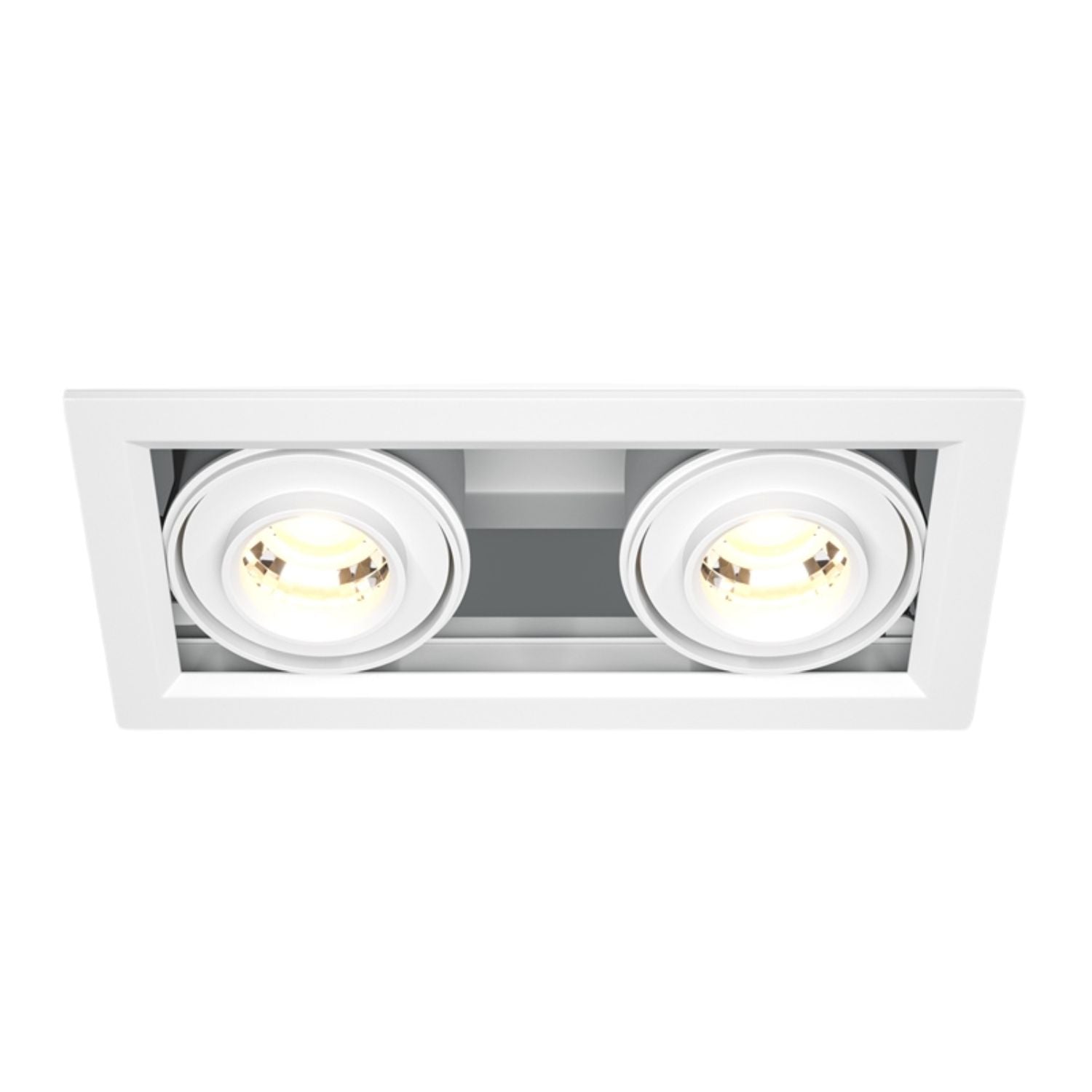 METAL MODERN - Double integrated LED recessed spotlight in aluminum