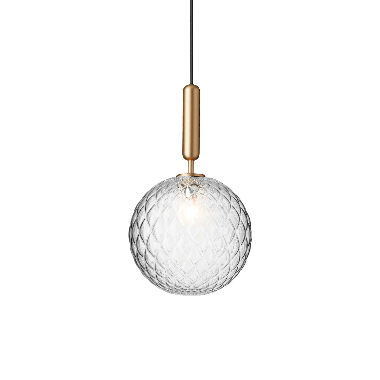 MIIRA 1 Optic - Elegant and minimalist pendant lamp, gold or black
